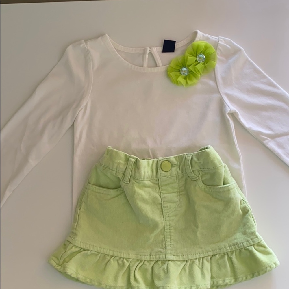 BabyGap skirt and shirt OUTFIT